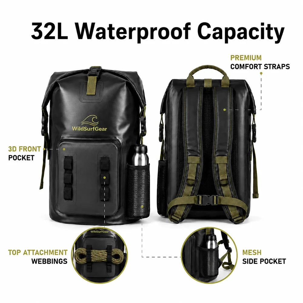 32L Waterproof Dry Backpack