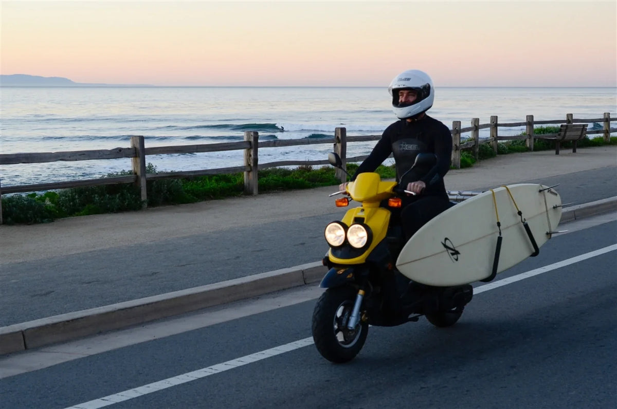 Can You Carry a Surfboard on an E-Bike or Moped?