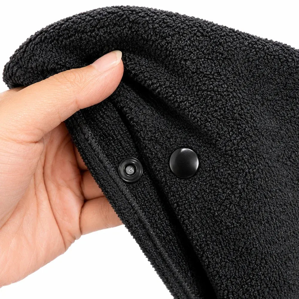 Black Quick-Dry Microfiber Surf Poncho