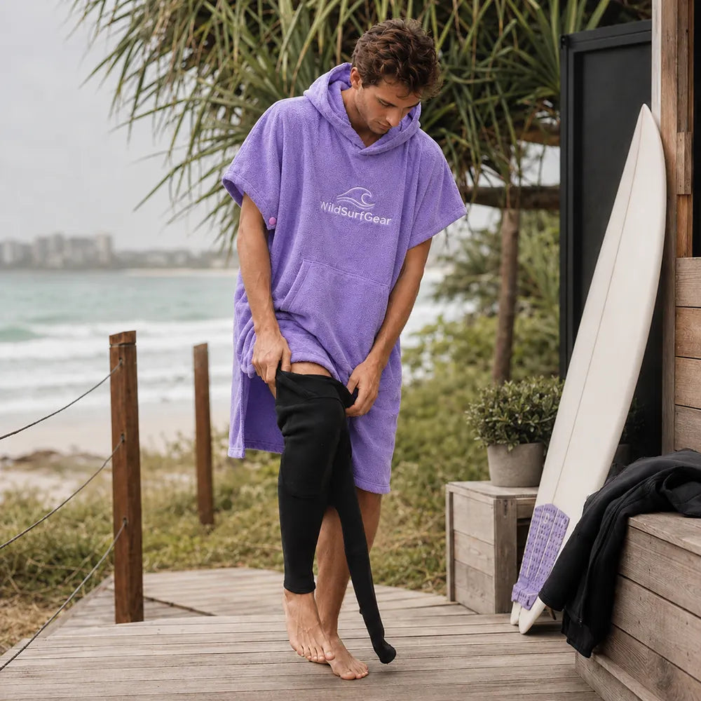 260GSM Quick-Dry Microfiber Surf Poncho
