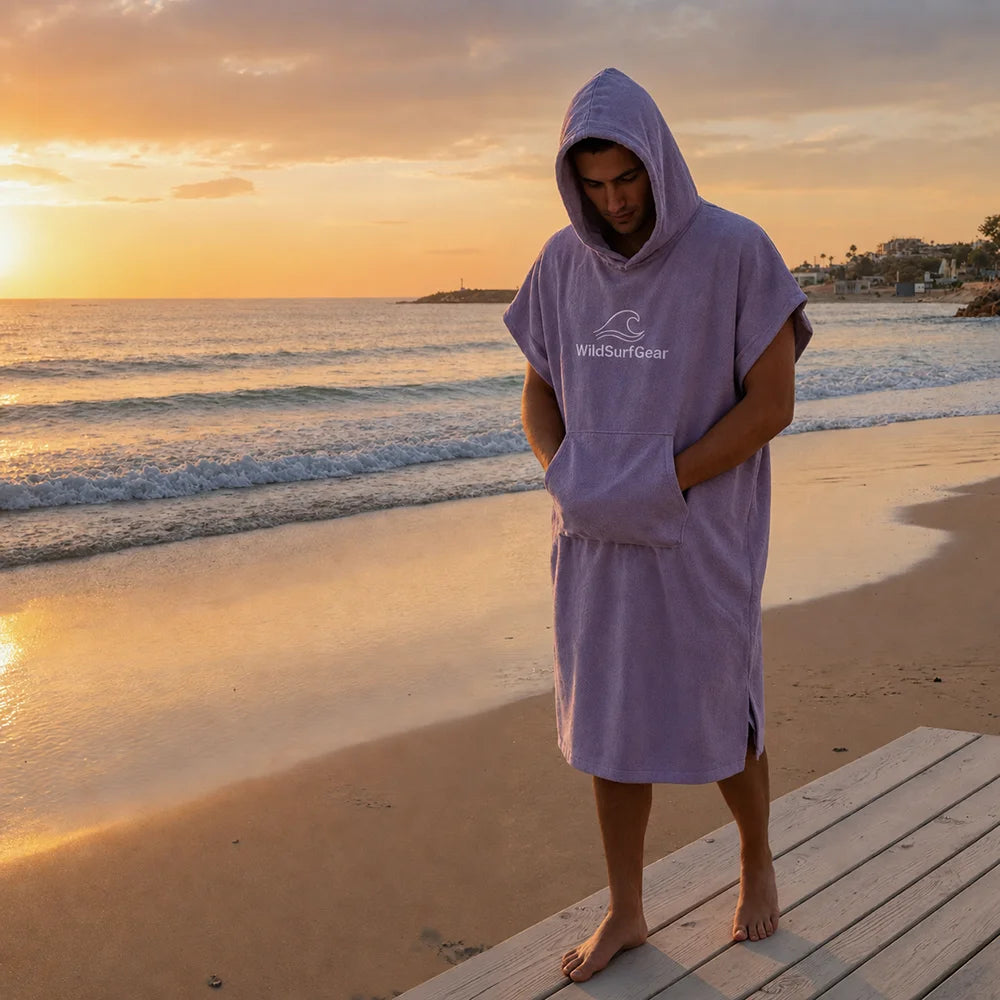 260GSM Quick-Dry Microfiber Surf Poncho